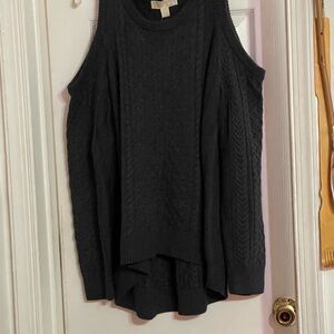 Michael Kors Open-Shoulder Gray Sweater